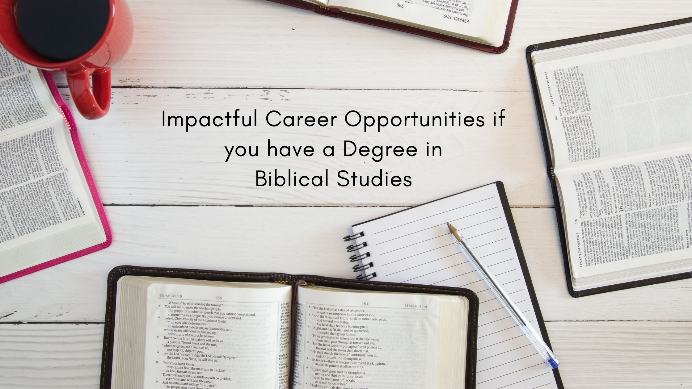 Picture of Impactful Career Opportunities if you have a Degree in Biblical Studies