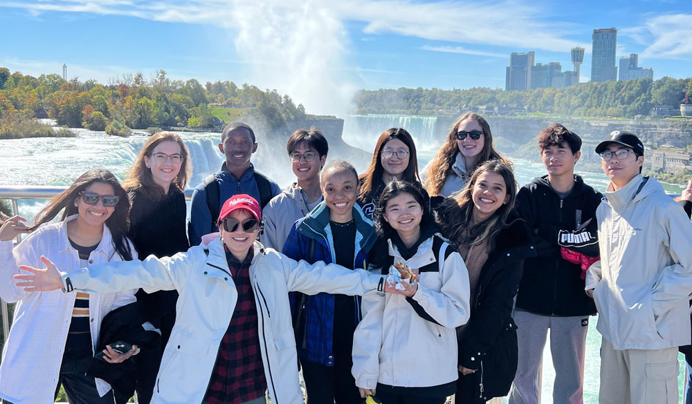 Students at Niagara Falls