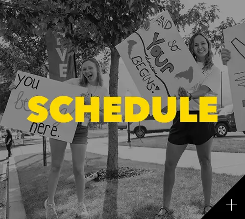 Welcome Week Schedule